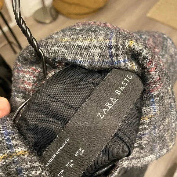 Zara Basic Multicolor Tweed Jacket - Picture 1 of 2